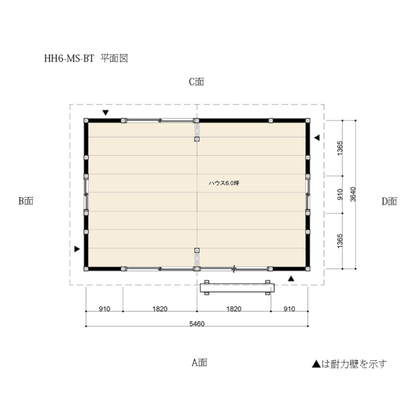 HH6-MS-BT ログハウスキット ログキットハウス 6坪 国産材使用
