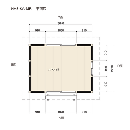 ログハウスキット ログキットハウス 3坪 HH3-KA-MR – 親和木材工業