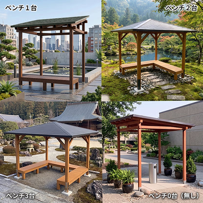 東屋キット　Aタイプ　国産材使用