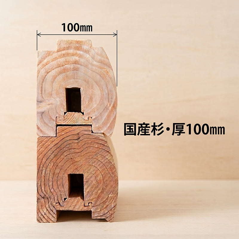 HH6-ML-BT ログハウスキット ログキットハウス 6坪 国産材使用