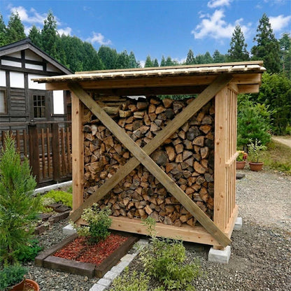 マキ小屋　国産材使用
